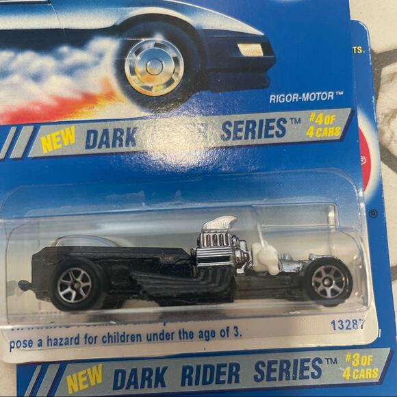 Hot Wheels 1995 - Complete Dark Rider Series, MOC new in package Set of 4 - Picture 4 of 9